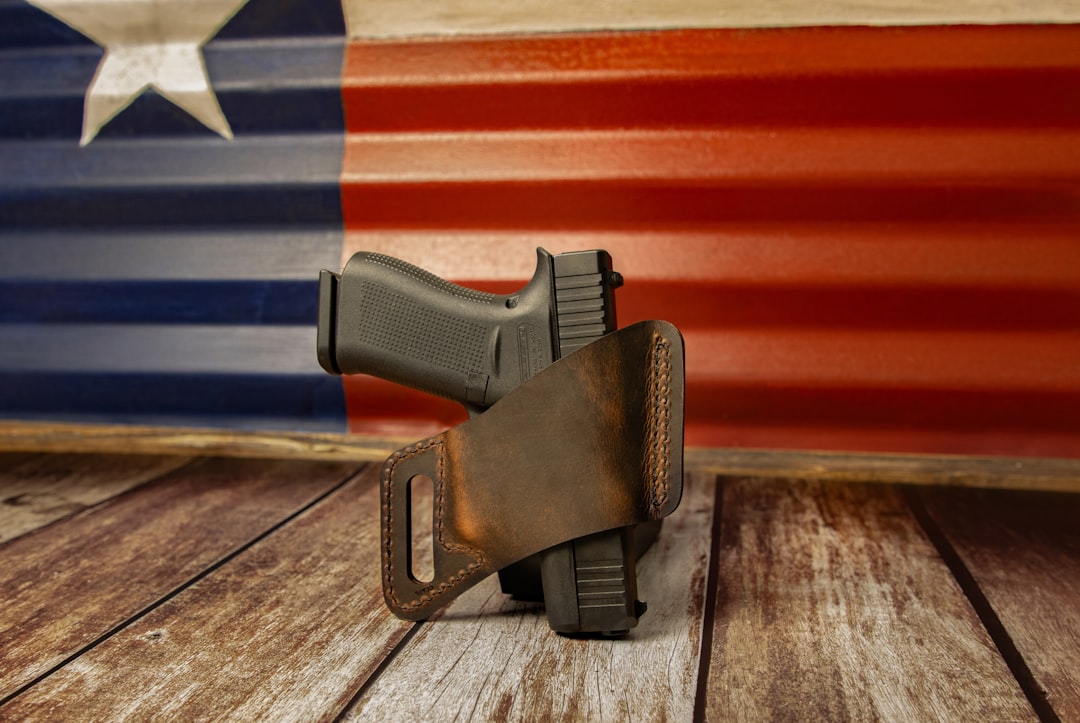 Photo firearm, holster